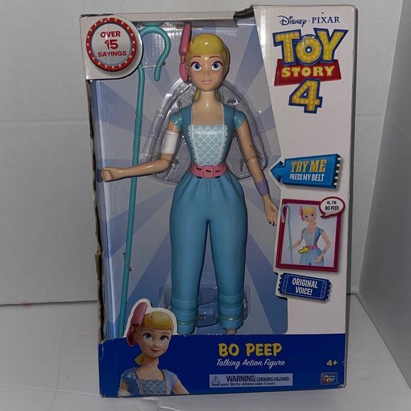 ￼Toy Story 4 BO PEEP Talking Action Figure with STAFF over 15 sayings ages 4+ NE - Picture 1 of 5